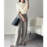 女性らしさ格上げ。ハーフスリーブアシメドレープカットソー | Classical Elf | 詳細画像7