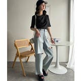 女性らしさ格上げ。ハーフスリーブアシメドレープカットソー | Classical Elf | 詳細画像12