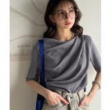 女性らしさ格上げ。ハーフスリーブアシメドレープカットソー | Classical Elf | 詳細画像21