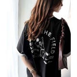 ブラック | ゆるっとカジュアルに。半袖リンガーフロッキーテニスTシャツ | Classical Elf