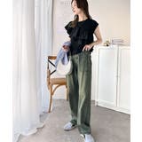 一枚で着映える♪異素材ドッキングアシメトリーラッフルデザインフレンチスリーブカッ… | Classical Elf | 詳細画像13