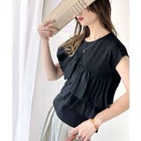 一枚で着映える♪異素材ドッキングアシメトリーラッフルデザインフレンチスリーブカッ… | Classical Elf | 詳細画像15