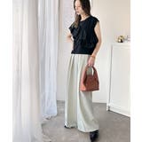 一枚で着映える♪異素材ドッキングアシメトリーラッフルデザインフレンチスリーブカッ… | Classical Elf | 詳細画像16