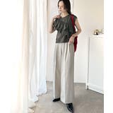 一枚で着映える♪異素材ドッキングアシメトリーラッフルデザインフレンチスリーブカッ… | Classical Elf | 詳細画像23