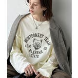 レディなヴィンテージスタイル。綿100％カレッジピグメント袖フリルTシャツ | Classical Elf  | 詳細画像14 