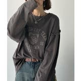 レディなヴィンテージスタイル。綿100％カレッジピグメント袖フリルTシャツ | Classical Elf  | 詳細画像22 