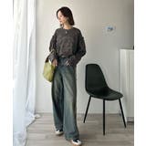 レディなヴィンテージスタイル。綿100％カレッジピグメント袖フリルTシャツ | Classical Elf  | 詳細画像24 