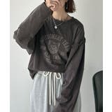 レディなヴィンテージスタイル。綿100％カレッジピグメント袖フリルTシャツ | Classical Elf  | 詳細画像27 