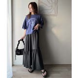 レディなヴィンテージスタイル。綿100％カレッジピグメント袖フリルTシャツ | Classical Elf  | 詳細画像34 