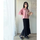 レディなヴィンテージスタイル。綿100％カレッジピグメント袖フリルTシャツ | Classical Elf  | 詳細画像38 