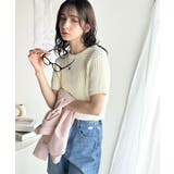 立体編みで叶う上品なリラックス感。半袖ワッフルコンパクトニット | Classical Elf | 詳細画像7