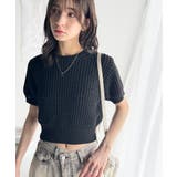 立体編みで叶う上品なリラックス感。半袖ワッフルコンパクトニット | Classical Elf | 詳細画像14