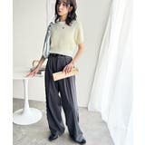 立体編みで叶う上品なリラックス感。半袖ワッフルコンパクトニット | Classical Elf | 詳細画像3