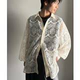 上品な透け感×大人カジュアル。レースオーバーサイズシャツブラウス（長袖） | Classical Elf  | 詳細画像10 