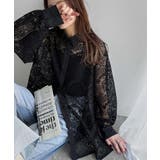 上品な透け感×大人カジュアル。レースオーバーサイズシャツブラウス（長袖） | Classical Elf  | 詳細画像17 