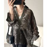 上品な透け感×大人カジュアル。レースオーバーサイズシャツブラウス（長袖） | Classical Elf  | 詳細画像24 