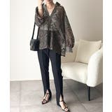 上品な透け感×大人カジュアル。レースオーバーサイズシャツブラウス（長袖） | Classical Elf  | 詳細画像27 