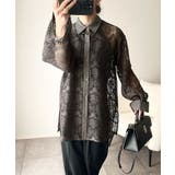 上品な透け感×大人カジュアル。レースオーバーサイズシャツブラウス（長袖） | Classical Elf  | 詳細画像29 