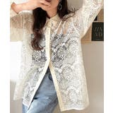 上品な透け感×大人カジュアル。レースオーバーサイズシャツブラウス（長袖） | Classical Elf  | 詳細画像4 