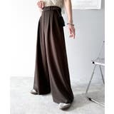 穿くだけで即キレイ見え。サイドベルトデザイン3タックストレッチスラックスパンツ | Classical Elf | 詳細画像37