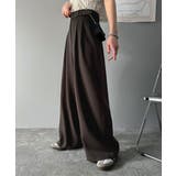 穿くだけで即キレイ見え。サイドベルトデザイン3タックストレッチスラックスパンツ | Classical Elf | 詳細画像40