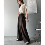 穿くだけで即キレイ見え。サイドベルトデザイン3タックストレッチスラックスパンツ | Classical Elf | 詳細画像41