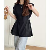 1枚でサマになるキレイめカジュアル。無地異素材ドッキングペプラムショートフレンチ… | Classical Elf | 詳細画像15