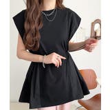 1枚でサマになるキレイめカジュアル。無地異素材ドッキングペプラムショートフレンチ… | Classical Elf | 詳細画像16