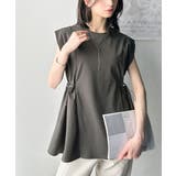 1枚でサマになるキレイめカジュアル。無地異素材ドッキングペプラムショートフレンチ… | Classical Elf | 詳細画像19