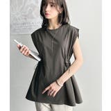 1枚でサマになるキレイめカジュアル。無地異素材ドッキングペプラムショートフレンチ… | Classical Elf | 詳細画像23