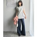 1枚でサマになるキレイめカジュアル。無地異素材ドッキングペプラムショートフレンチ… | Classical Elf | 詳細画像31