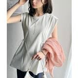 1枚でサマになるキレイめカジュアル。無地異素材ドッキングペプラムショートフレンチ… | Classical Elf | 詳細画像32