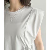 1枚でサマになるキレイめカジュアル。無地異素材ドッキングペプラムショートフレンチ… | Classical Elf | 詳細画像37