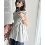 1枚でサマになるキレイめカジュアル。無地異素材ドッキングペプラムショートフレンチ… | Classical Elf | 詳細画像40