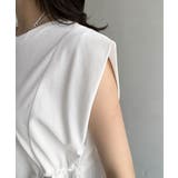 1枚でサマになるキレイめカジュアル。無地異素材ドッキングペプラムショートフレンチ… | Classical Elf | 詳細画像41