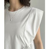 1枚でサマになるキレイめカジュアル。無地異素材ドッキングペプラムショートフレンチ… | Classical Elf | 詳細画像42