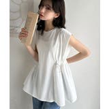 1枚でサマになるキレイめカジュアル。無地異素材ドッキングペプラムショートフレンチ… | Classical Elf | 詳細画像45