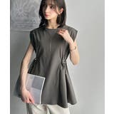 1枚でサマになるキレイめカジュアル。無地異素材ドッキングペプラムショートフレンチ… | Classical Elf | 詳細画像46