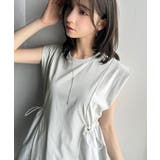 1枚でサマになるキレイめカジュアル。無地異素材ドッキングペプラムショートフレンチ… | Classical Elf | 詳細画像48