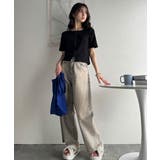 大人可愛いデコルテ魅せコンパクトT。フロントホックワッフル半袖トップス | Classical Elf | 詳細画像16