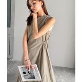 軽やかな美シルエット。軽量ストレッチサイドドロストノースリーブ裾切り替えワンピー… | Classical Elf | 詳細画像20