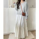 ふわっと軽やか◎メランジ調Vネックニットプルオーバー（長袖） | Classical Elf  | 詳細画像12 