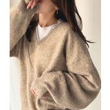 ふわっと軽やか◎メランジ調Vネックニットプルオーバー（長袖） | Classical Elf  | 詳細画像31 