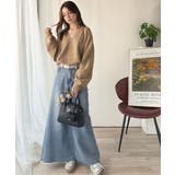 ふわっと軽やか◎メランジ調Vネックニットプルオーバー（長袖） | Classical Elf  | 詳細画像34 