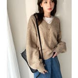 ふわっと軽やか◎メランジ調Vネックニットプルオーバー（長袖） | Classical Elf  | 詳細画像40 