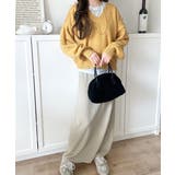 ふわっと軽やか◎メランジ調Vネックニットプルオーバー（長袖） | Classical Elf  | 詳細画像49 