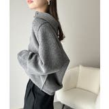 ふんわり＆もっちりな肌ざわり。襟付きラグランスリーブニットプルオーバー（長袖） | Classical Elf  | 詳細画像22 