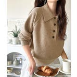 ふんわり＆もっちりな肌ざわり。襟付きラグランスリーブニットプルオーバー（長袖） | Classical Elf  | 詳細画像28 