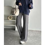 個性と美シルエットの共演。サイドホックデザインリブニットパンツ | Classical Elf | 詳細画像10