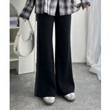 個性と美シルエットの共演。サイドホックデザインリブニットパンツ | Classical Elf | 詳細画像2